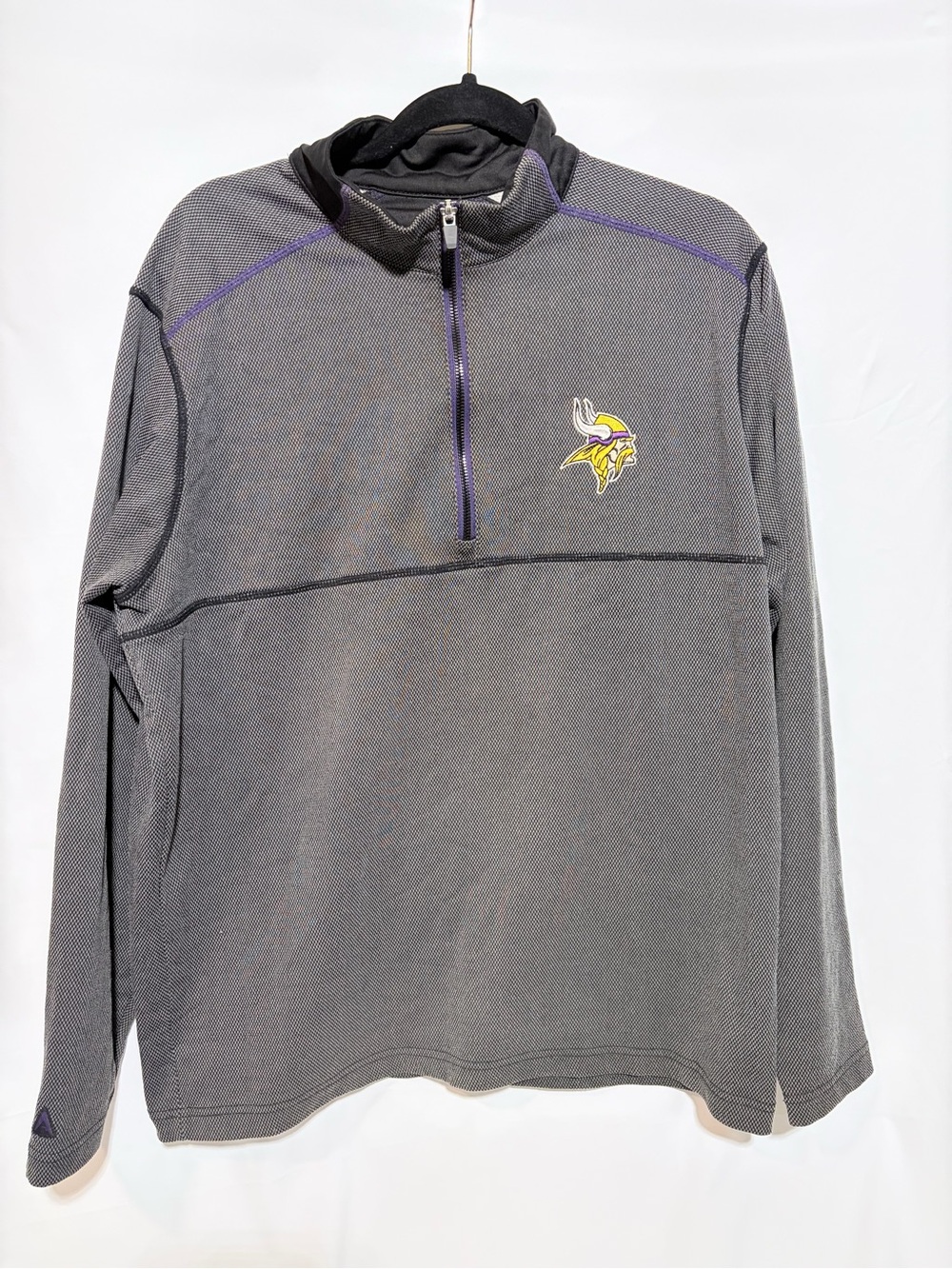Minnesota Vikings Gray Quarter-Zip Performance Pullover